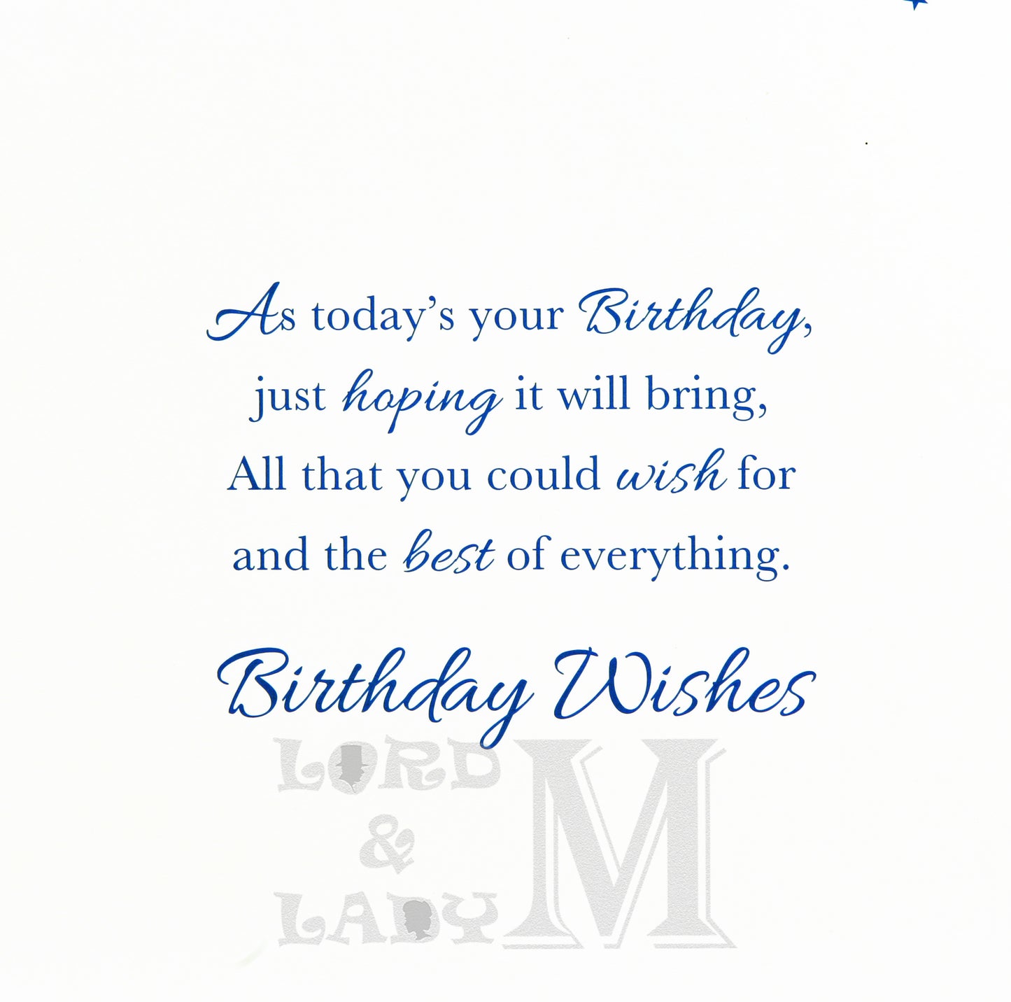 19cm - Birthday Wishes To A Wonderful Godfather - BGC