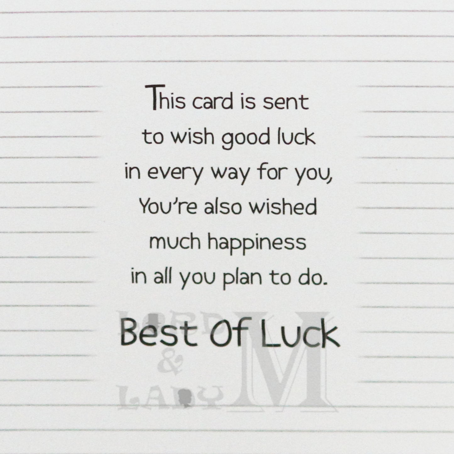 19cm - Wishing You Luck As You Go To College - BGC