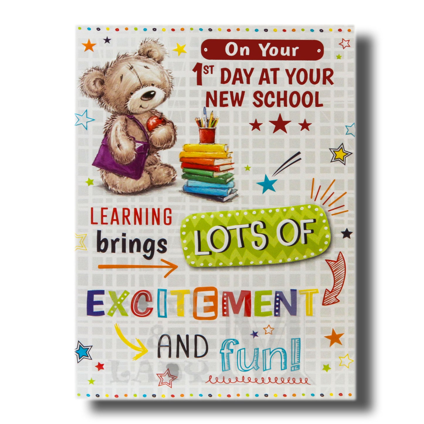 19cm - On Your 1st Day .. Learning Brings Lots Of .. - BGC