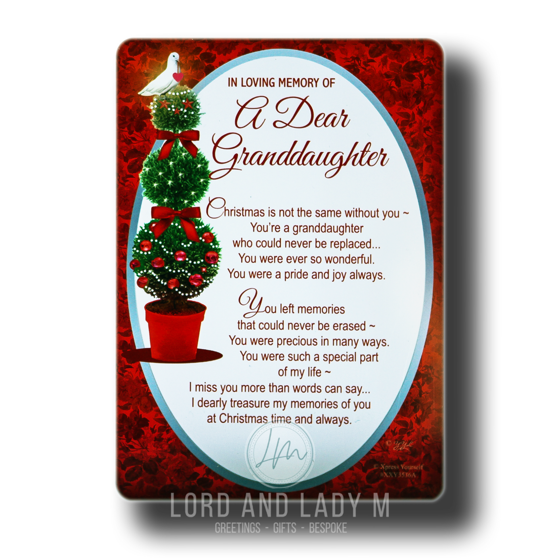 15cm - ... Memory Of A Dear Granddaughter - JK