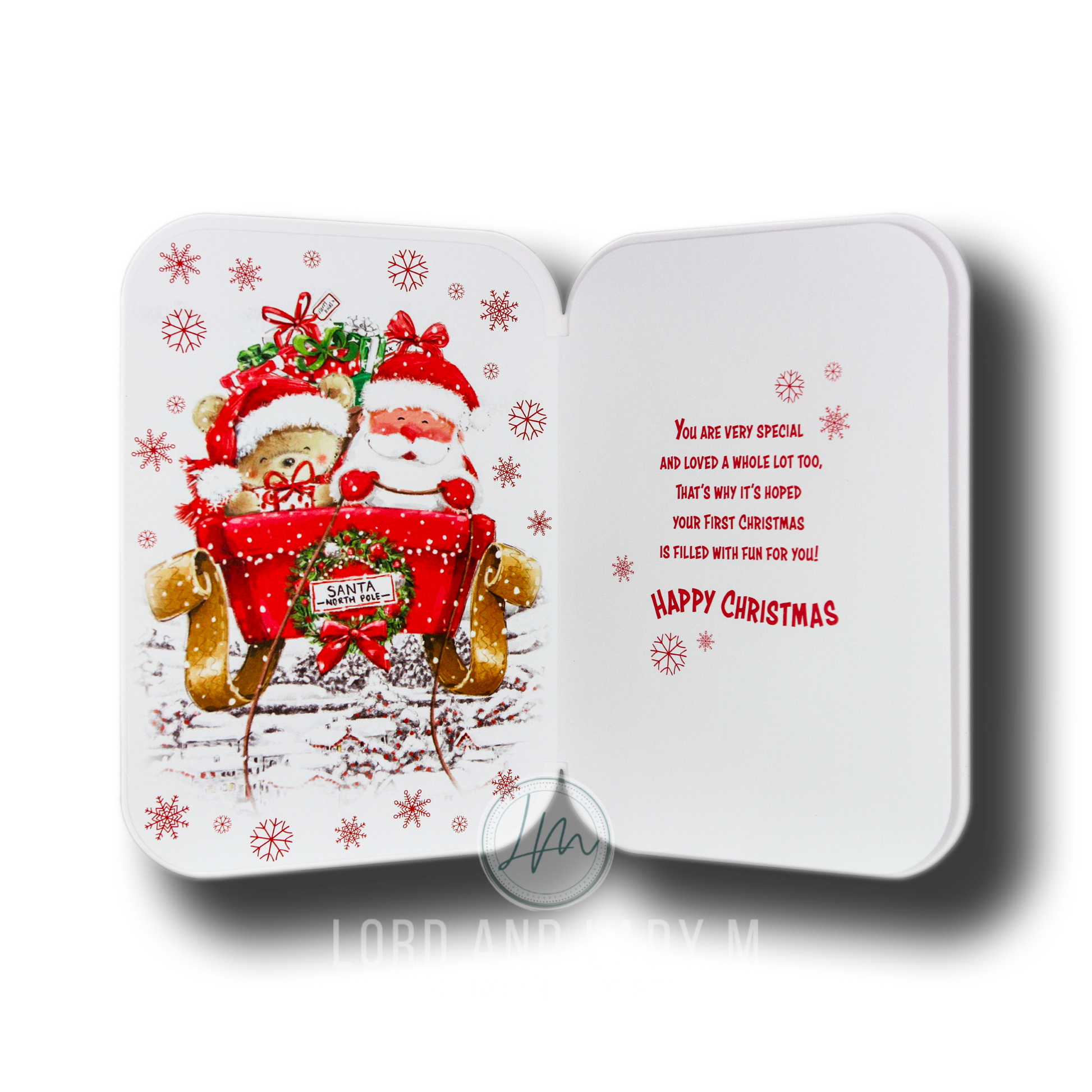 25cm - Happy 1st Christmas Granddaughter - Lge -BG