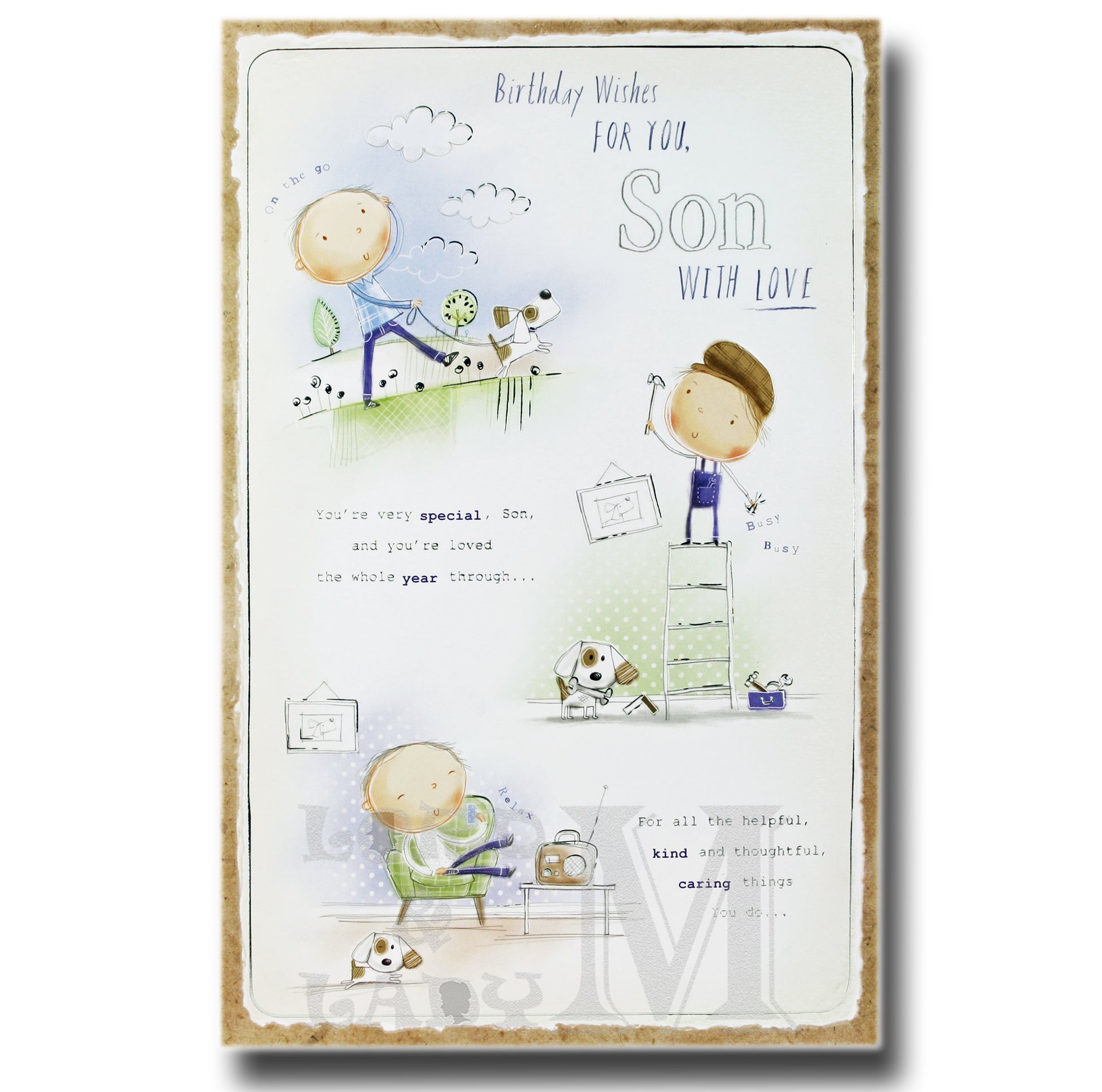 27cm - Birthday Wishes For You, Son - Lge Let - DGC
