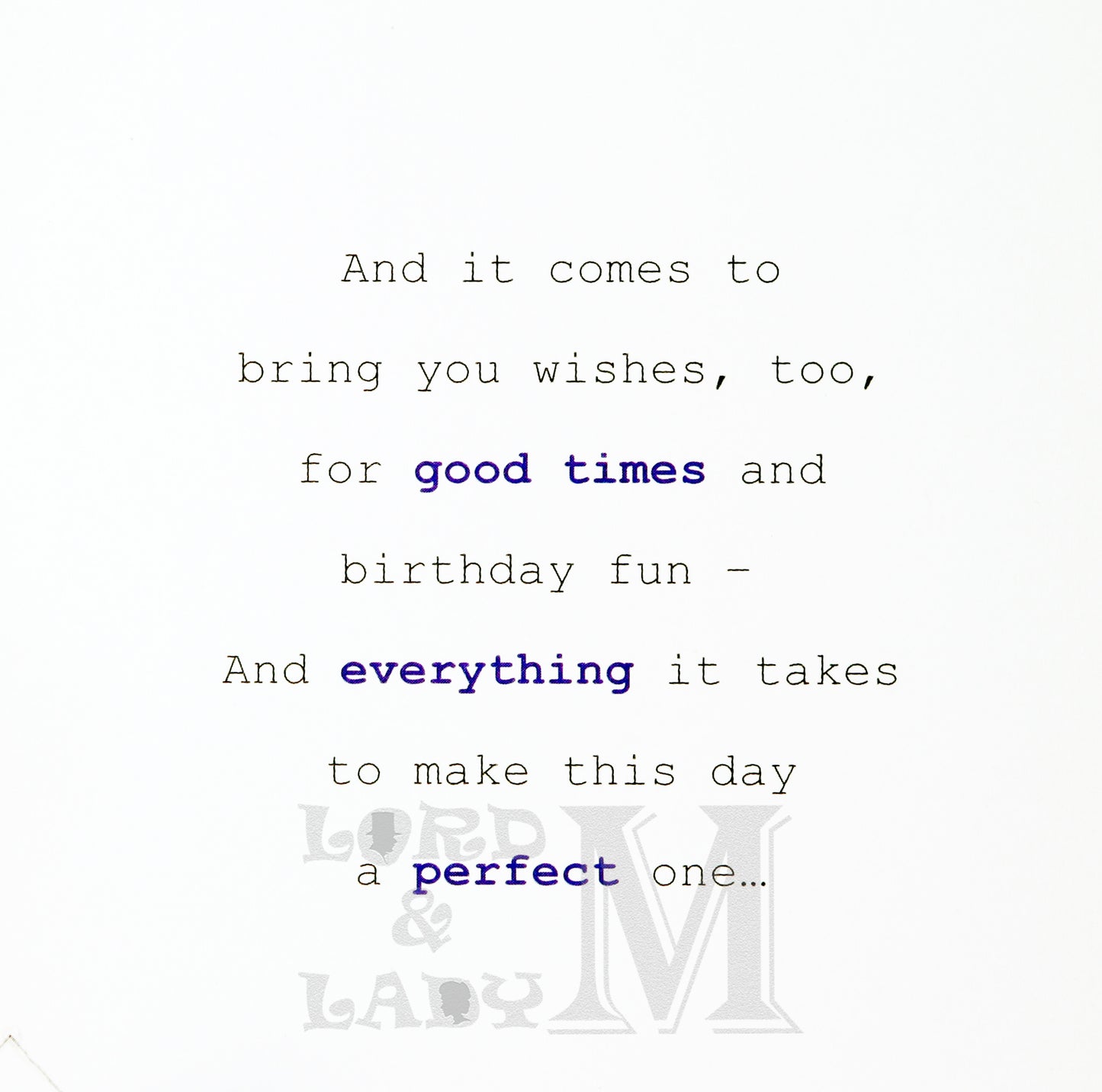 27cm - Birthday Wishes For You, Son - Lge Let - DGC