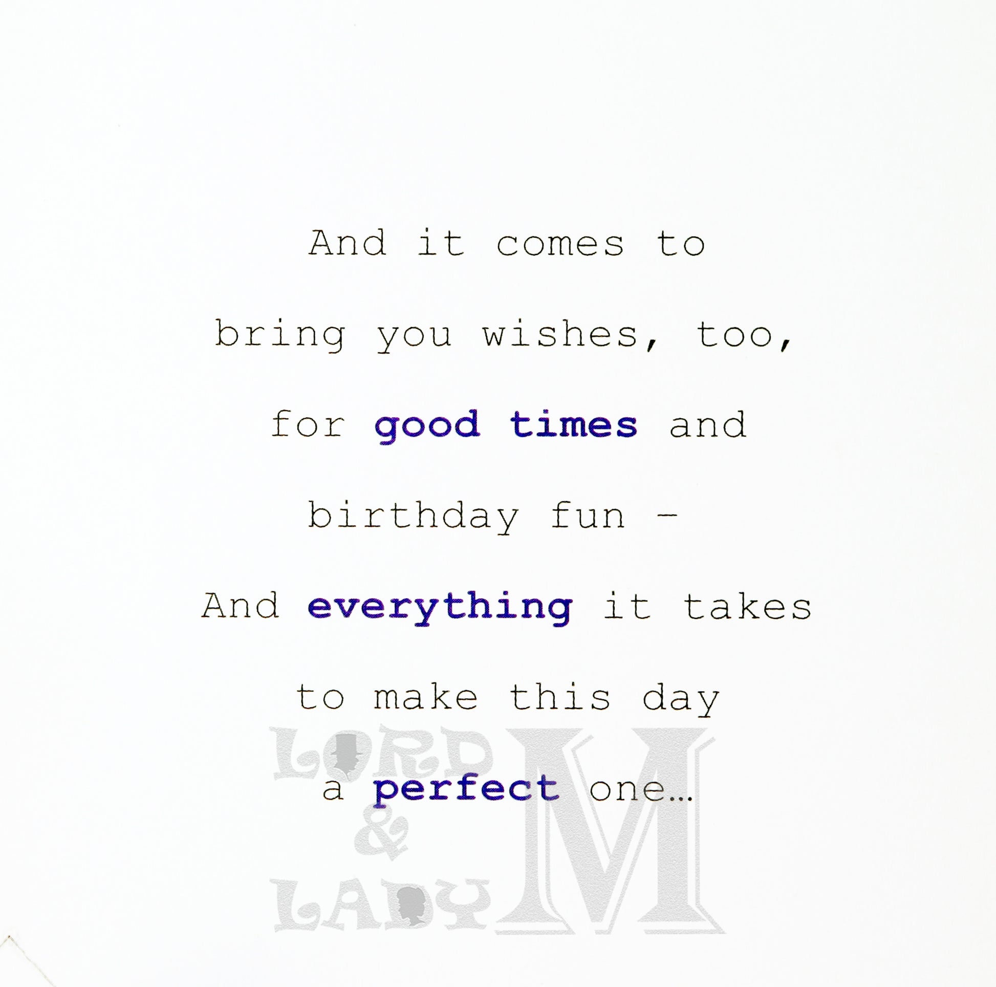 27cm - Birthday Wishes For You, Son - Lge Let - DGC