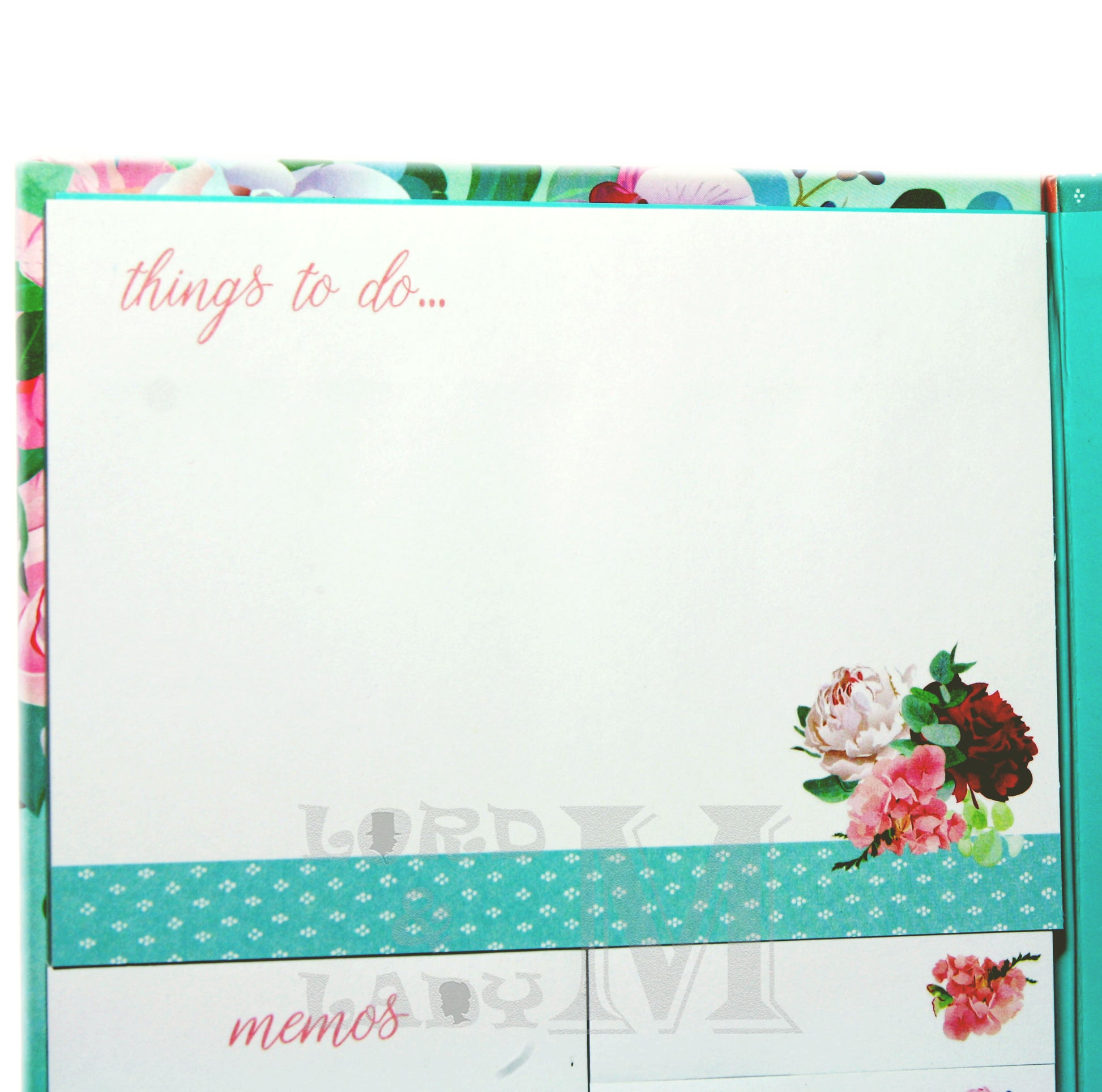 Belles Fleures Sticky Notes Folder - Sticky Notes Memo Pad
