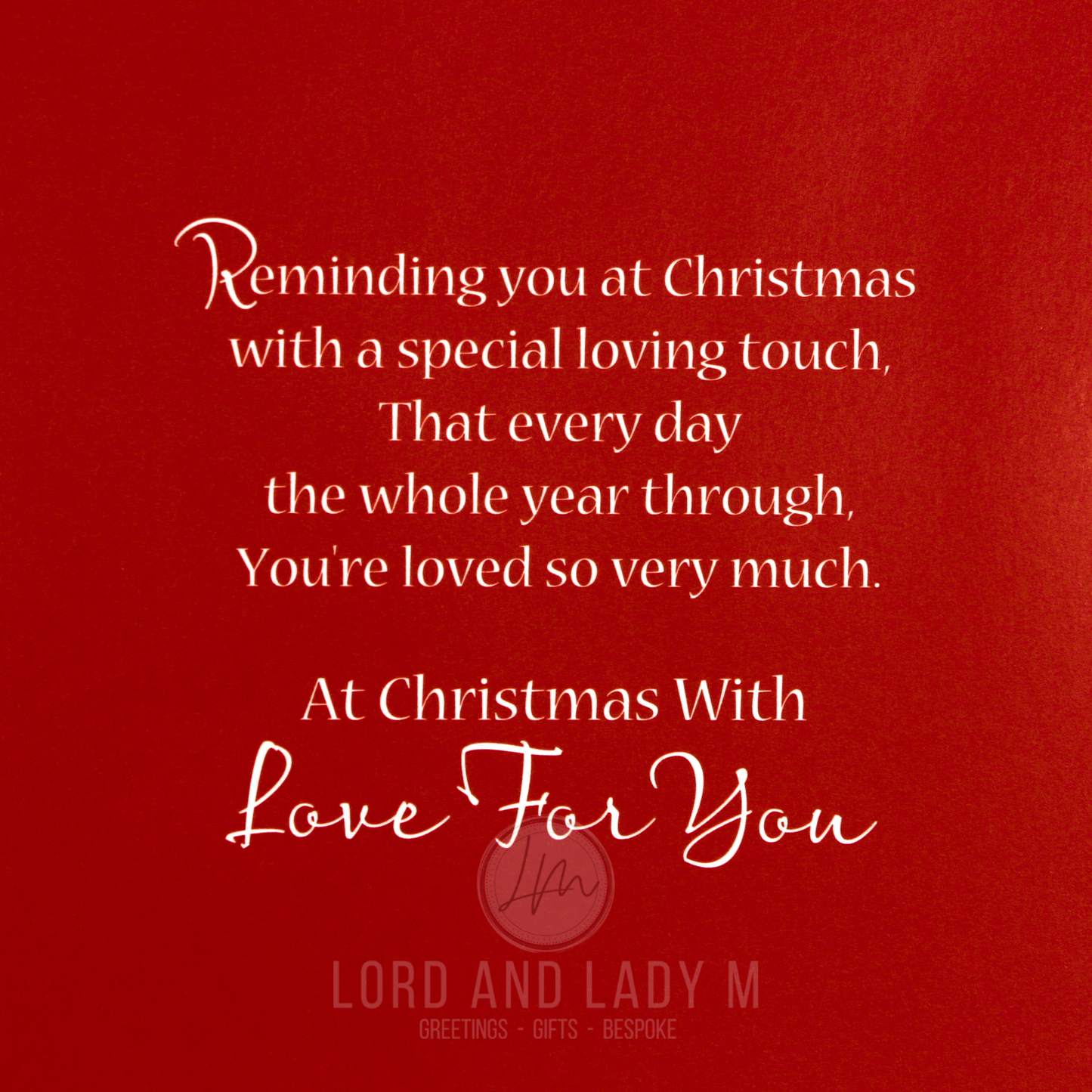 20cm - Christmas Wishes For You, Dad With Love - E