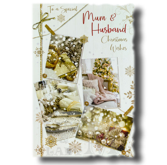 23cm - To A Special Mum & Husband Christmas ..- GH