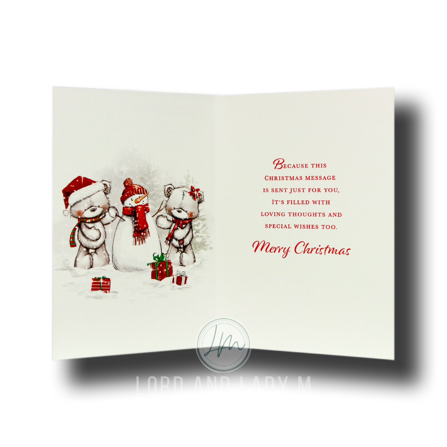 19cm - To A Special Auntie & Uncle Merry .. - BGC