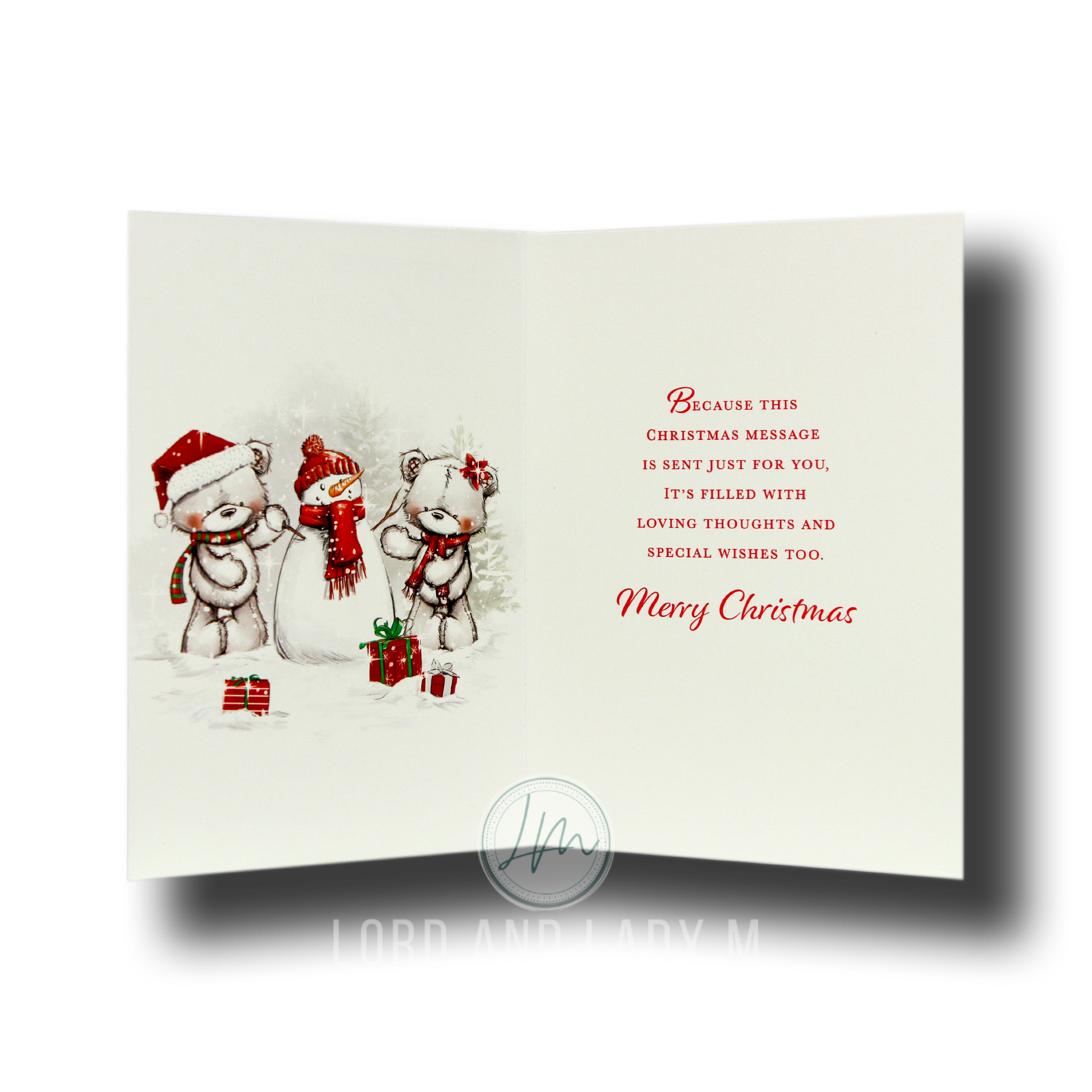 19cm - To A Special Auntie & Uncle Merry .. - BGC