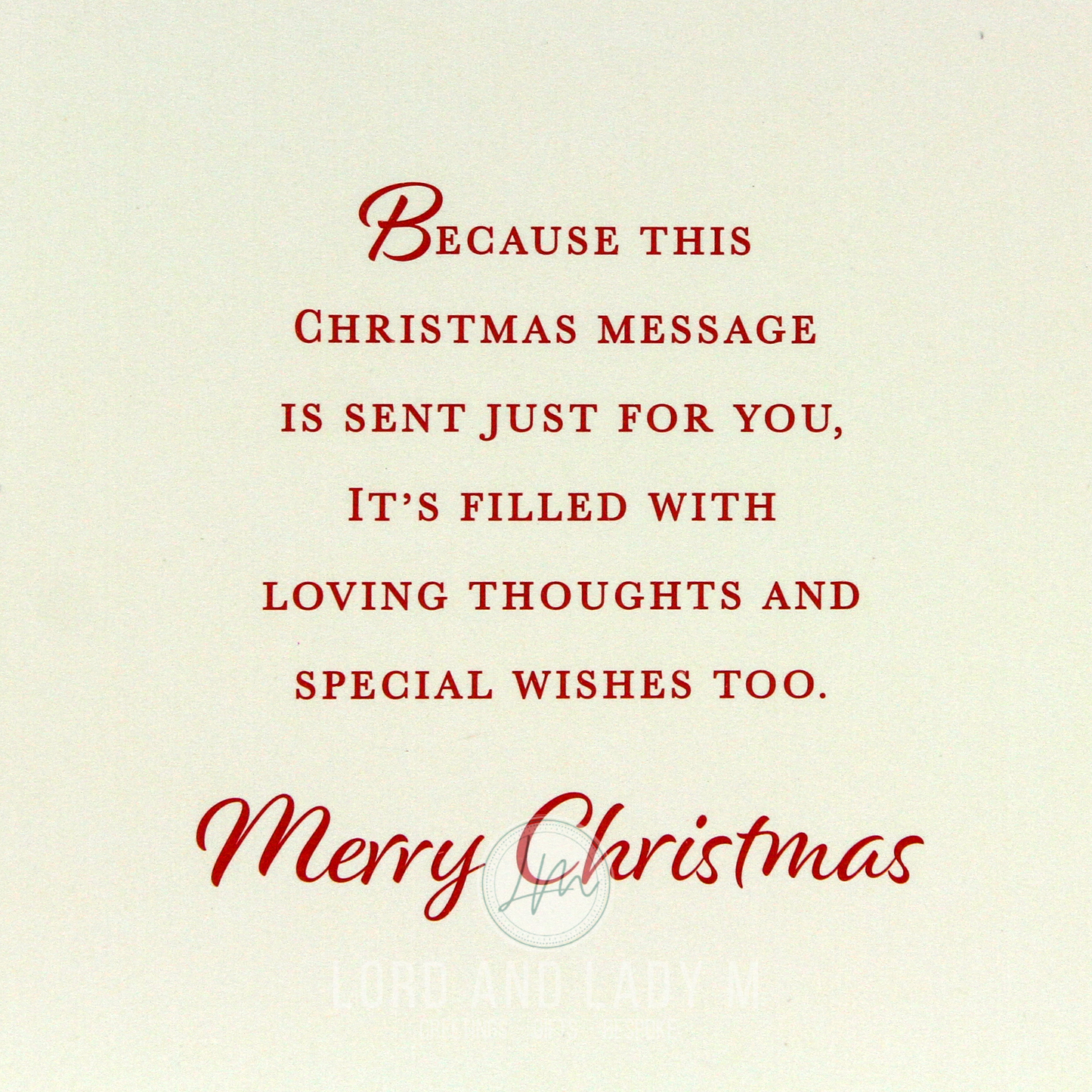 19cm - To A Special Auntie & Uncle Merry .. - BGC