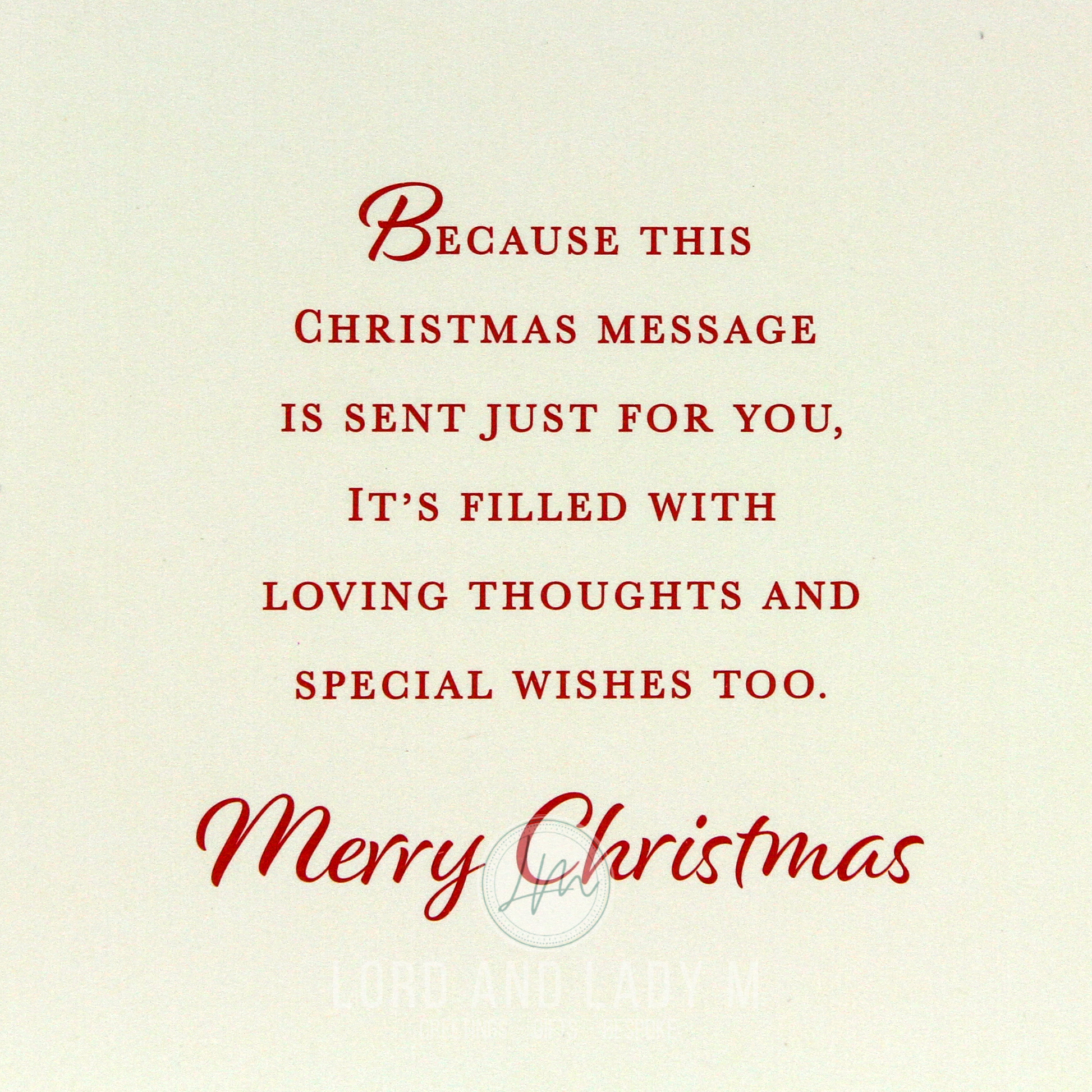 19cm - To A Special Auntie & Uncle Merry .. - BGC