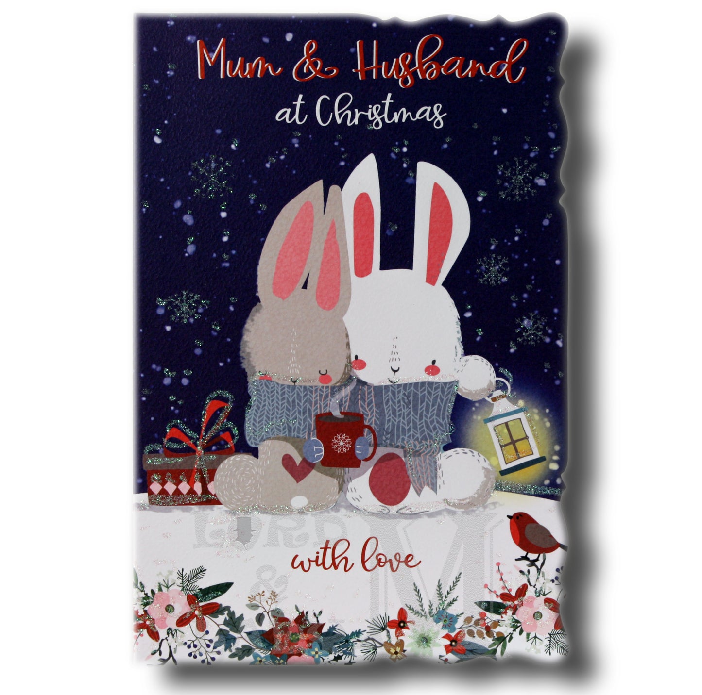 23cm - Mum & Husband At Christmas With Love - GH