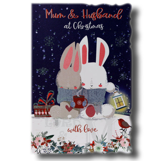 23cm - Mum & Husband At Christmas With Love - GH