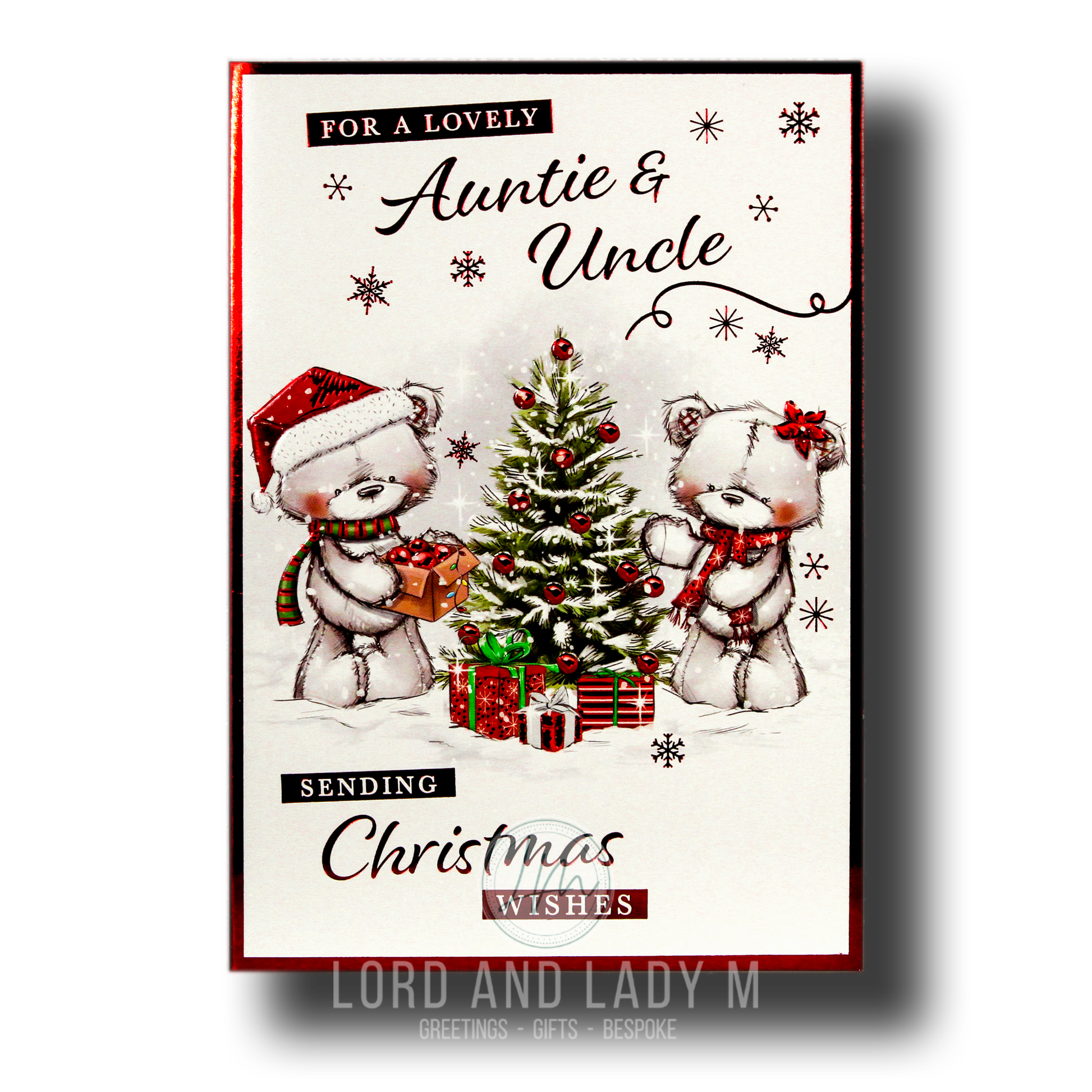 19cm - For a Lovely Auntie & Uncle Sending - BGC