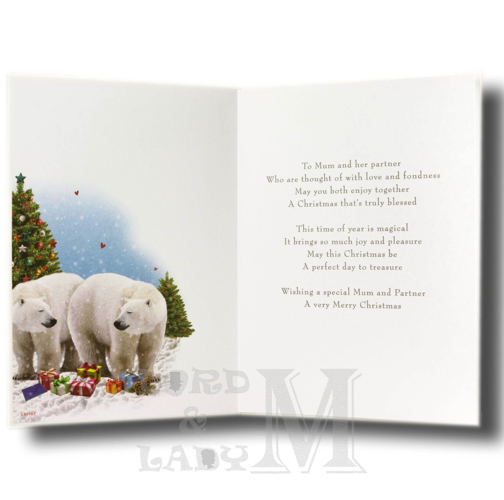 23cm - To A Special Mum & Partner - Polar Bears GH