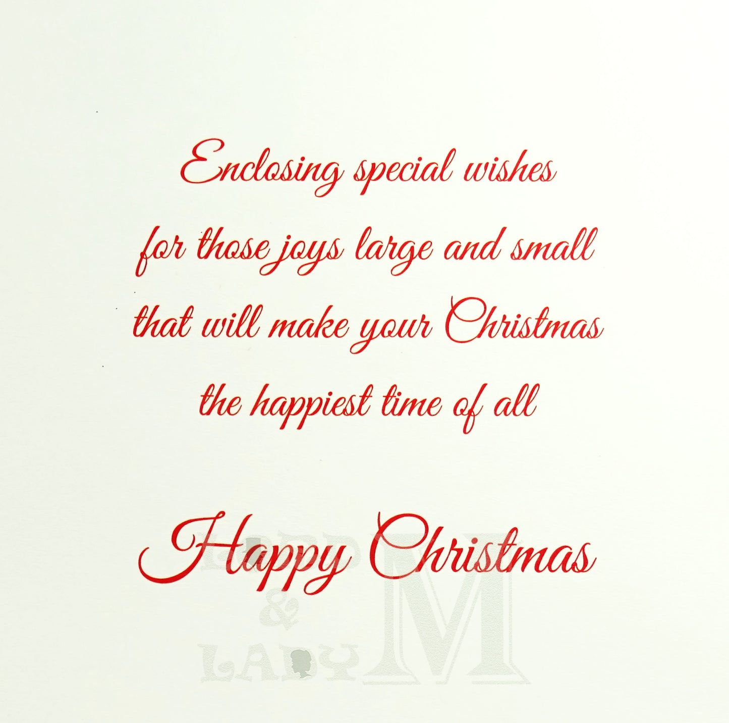 19cm - Christmas Wishes To You, Mum & Partner - GH