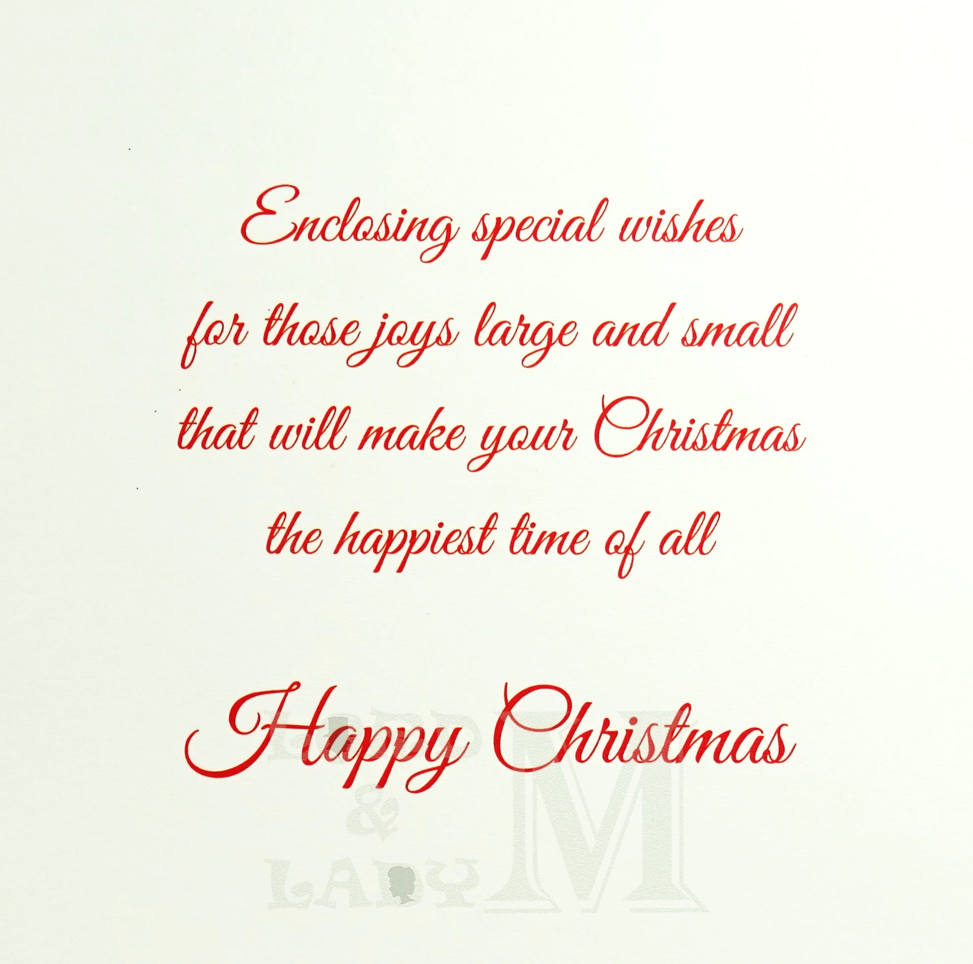 19cm - Christmas Wishes To You, Mum & Partner - GH