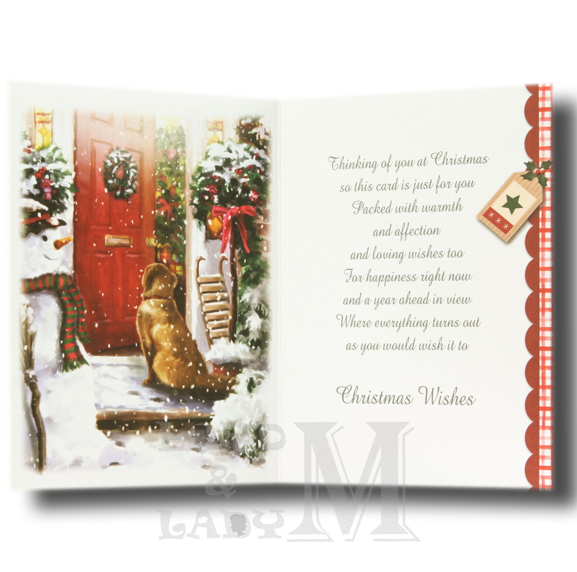 19cm - .. Special Mum & Partner - Dog At Door - GH