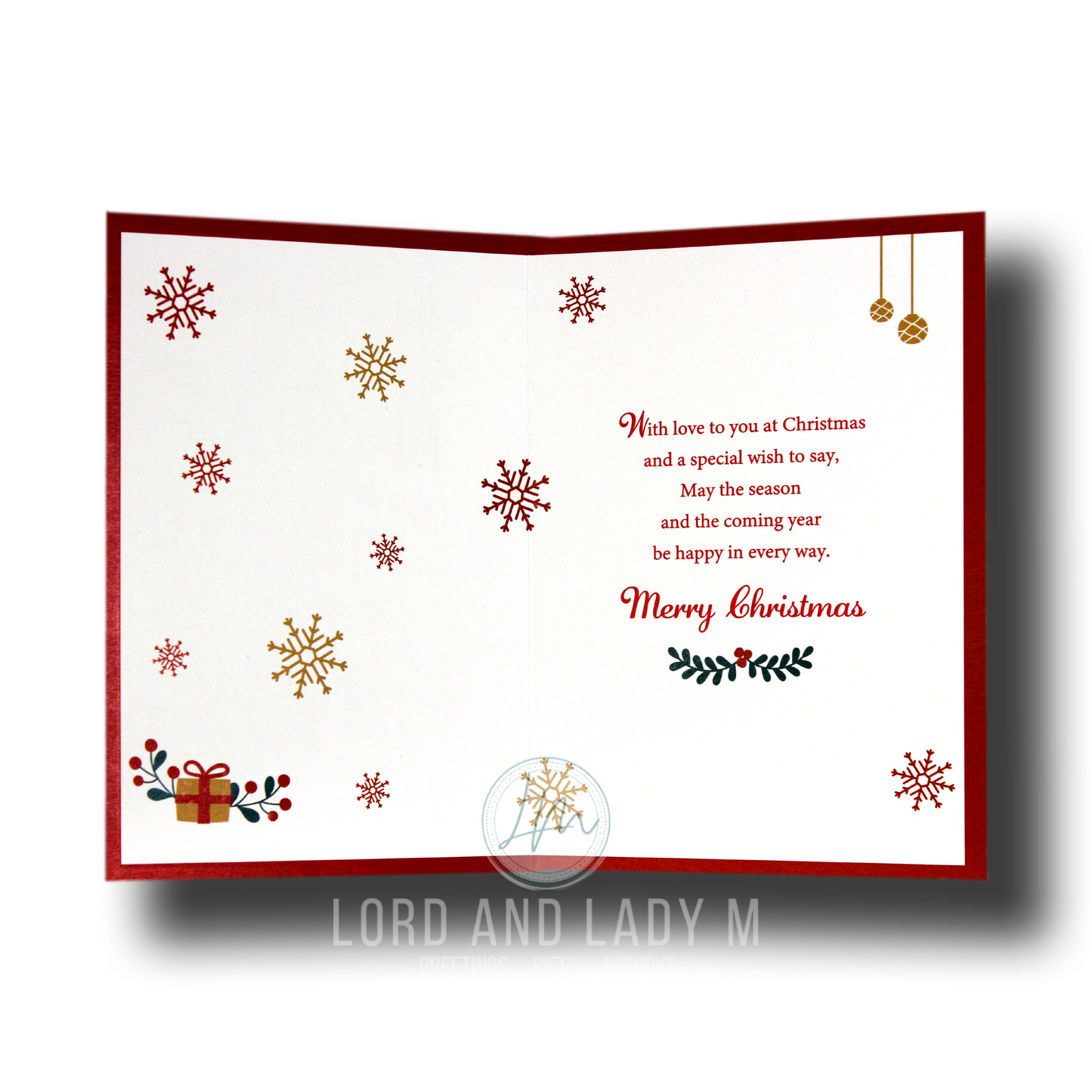 19cm - To A Special Great-Granddaughter - Red -BGC