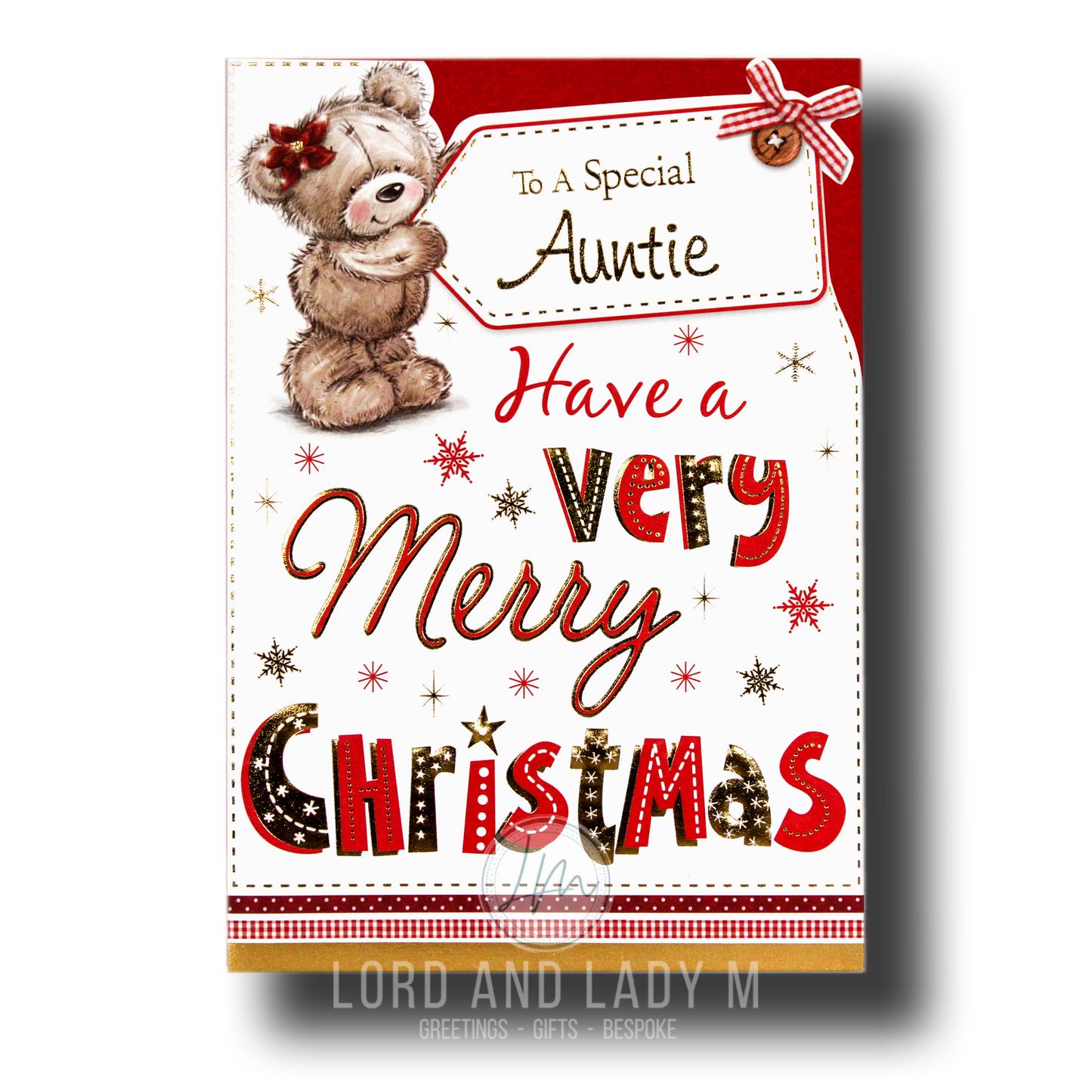 19cm - To A Special Auntie Have A Very Merry - BGC