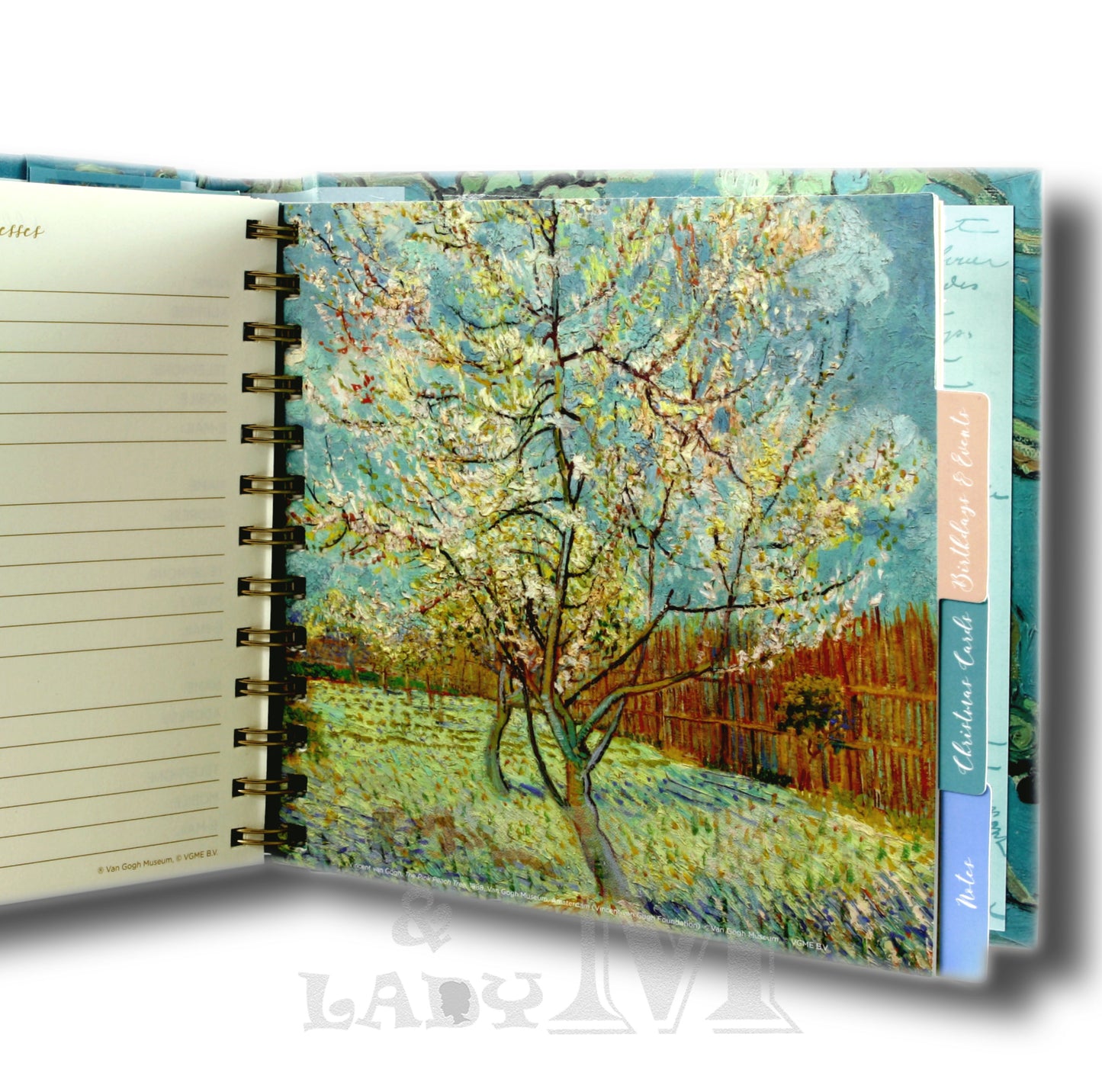 Van Gogh Square Address And Birthday Book - Perfect Gift