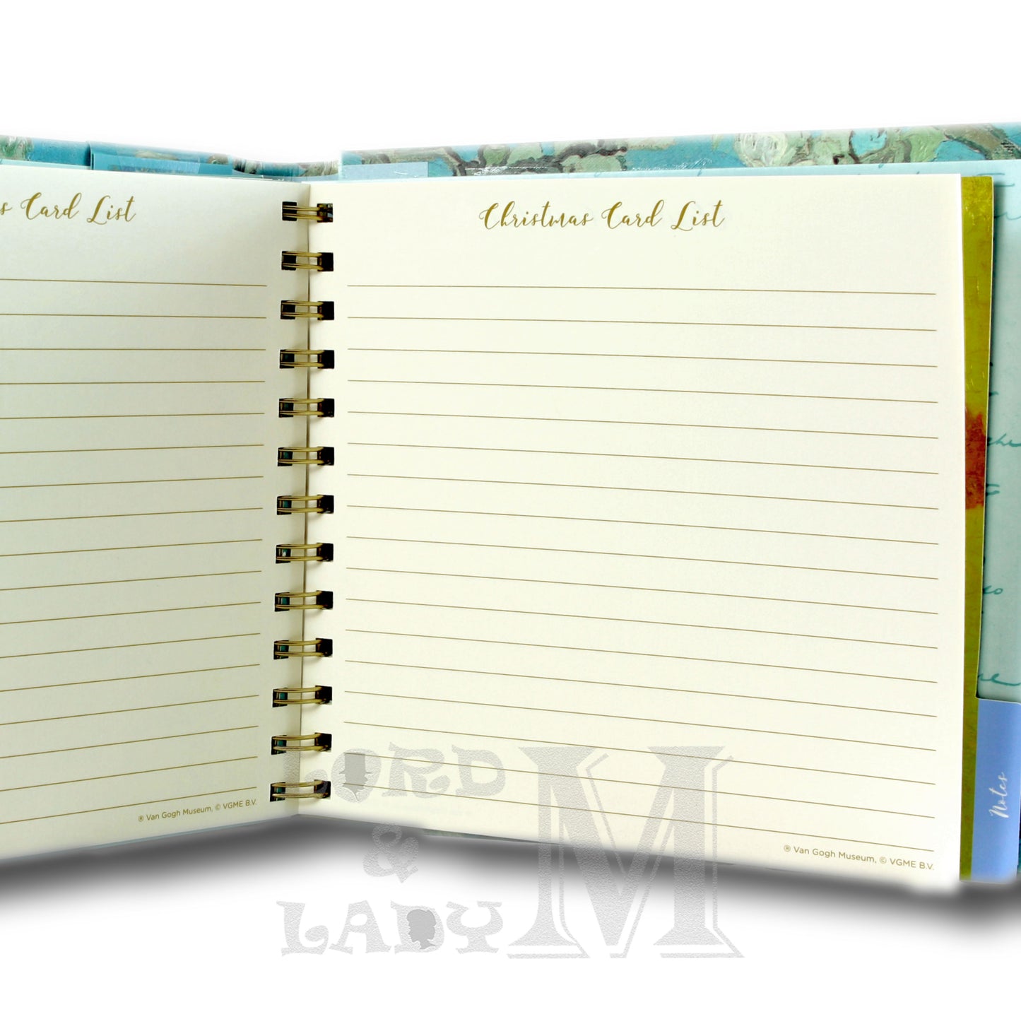 Van Gogh Square Address And Birthday Book - Perfect Gift