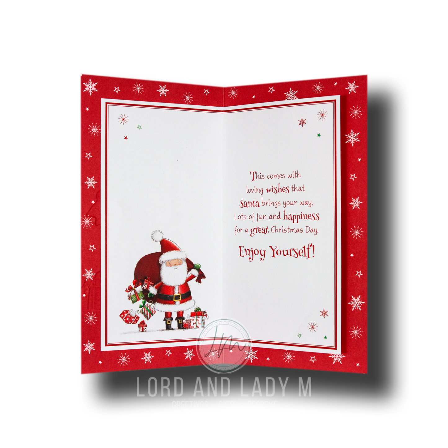 23cm - To A Very Special Nephew - Santa Sack - BGC