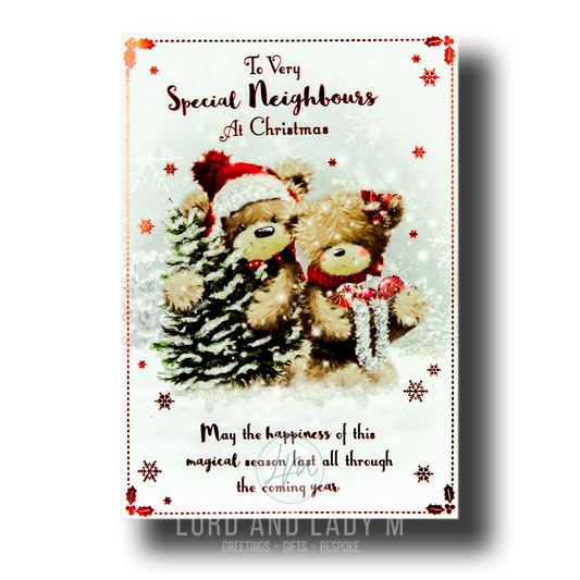 19cm - To Very Special Neighbours At Christmas -BG