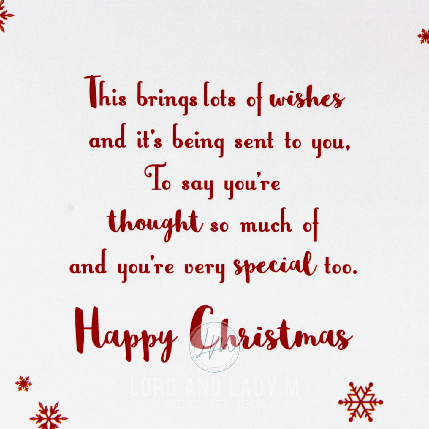 19cm - To Very Special Neighbours At Christmas -BG