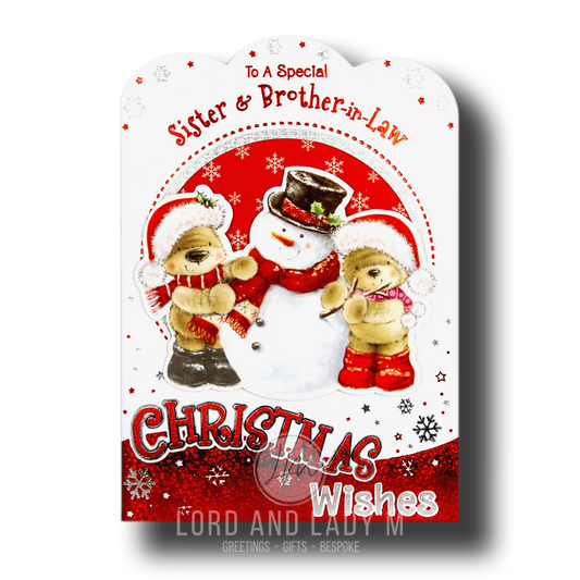 19cm - .. Sister & Brother-in-Law - Snowman - BGC