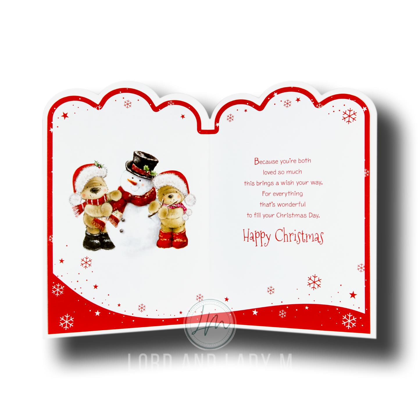 19cm - .. Sister & Brother-in-Law - Snowman - BGC