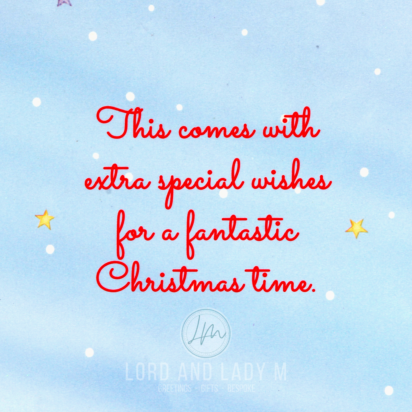19cm - Special Christmas Wishes For You - GH