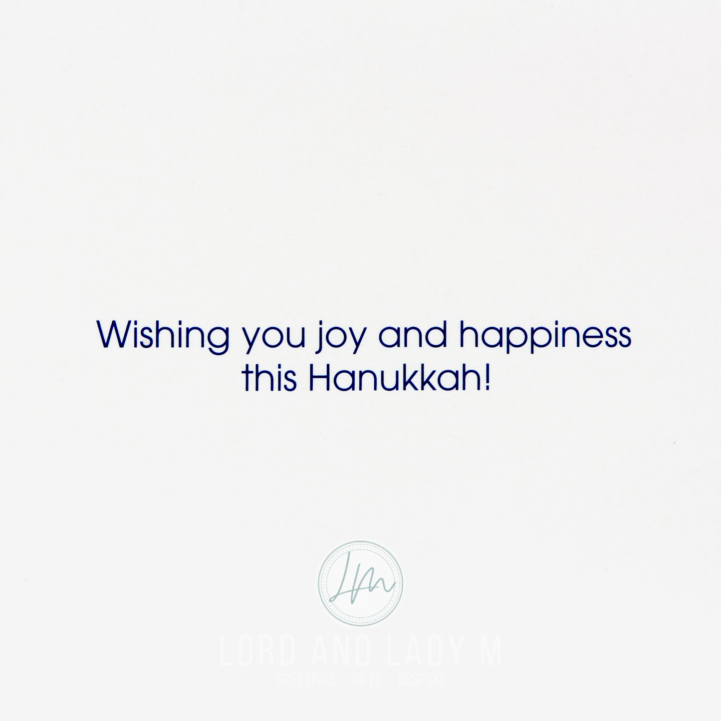 15cm - Happy Hanukkah! - All Is Light- DV