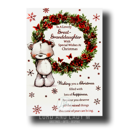 19cm - To A Lovely Great-Granddaughter With - BGC