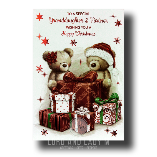 19cm - To A Special Granddaughter & Partner - BGC