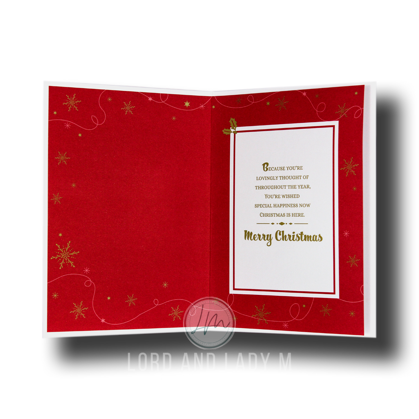 19cm - To A Special Granddaughter - Red Gold -BGC