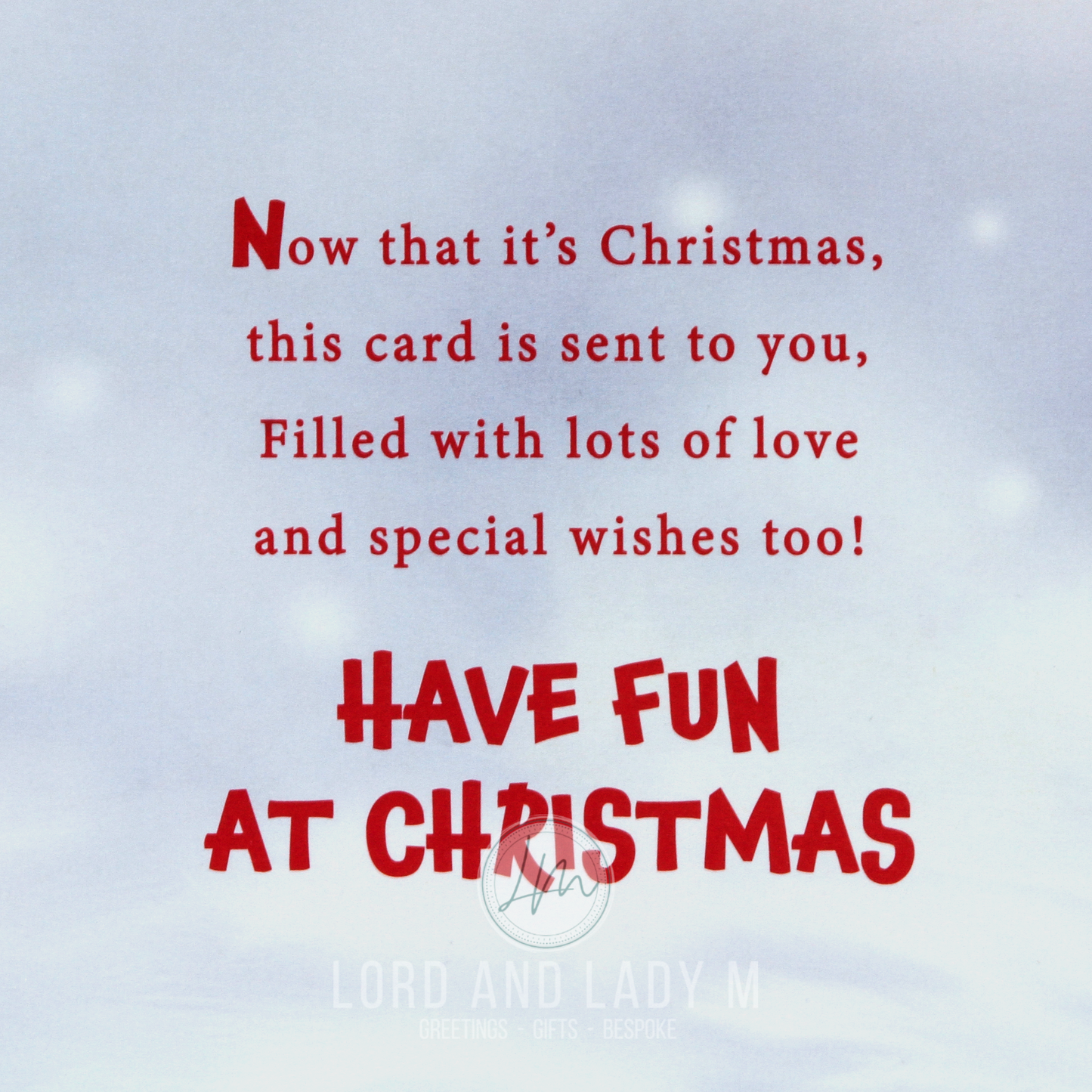 19cm - .. Christmas To A Special Granddaughter -BG