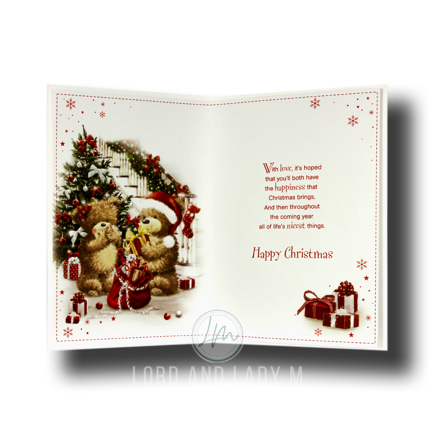19cm - Happy Christmas Brother & Fiancee - BGC