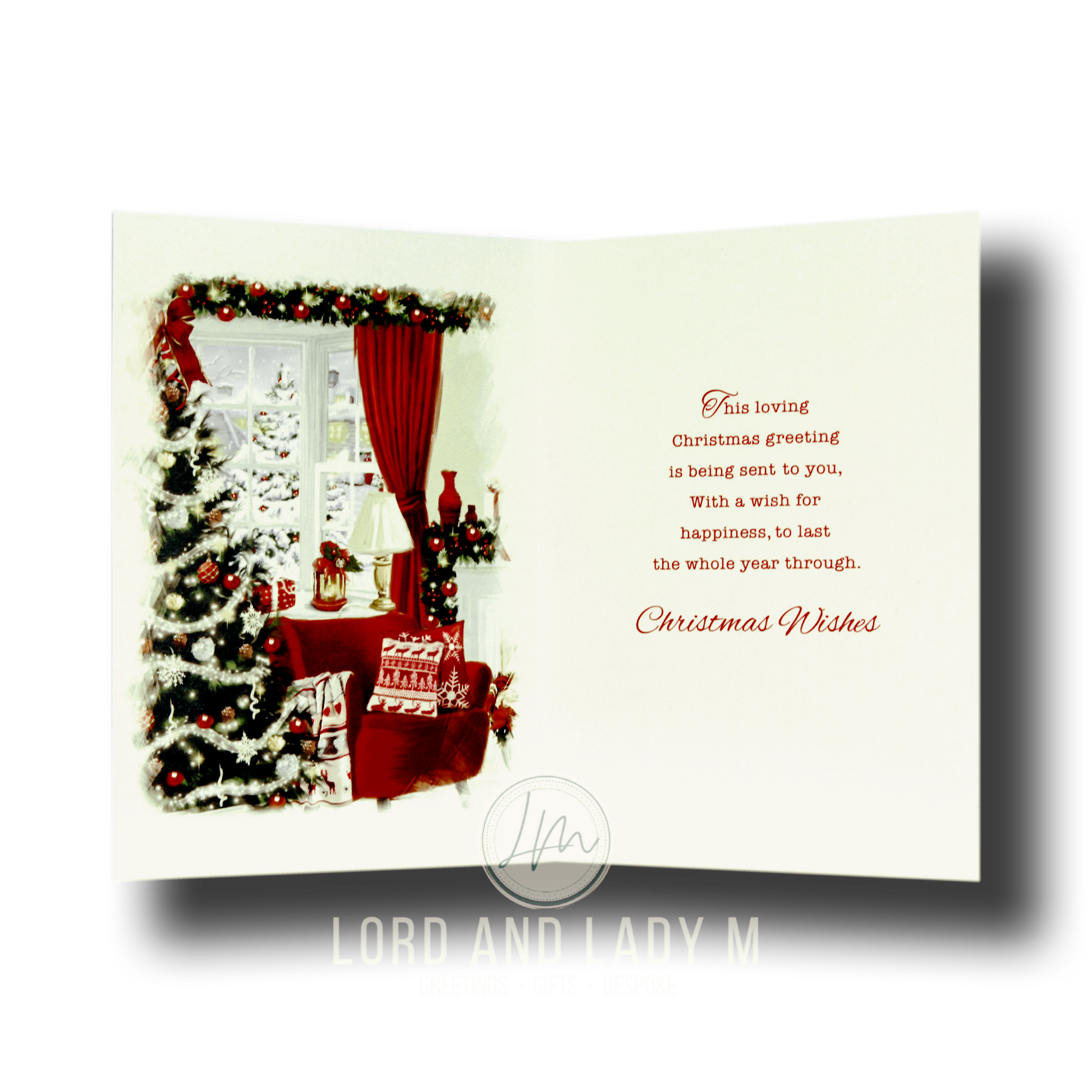 19cm - With Love At Christmas Grandson & Wife - BG