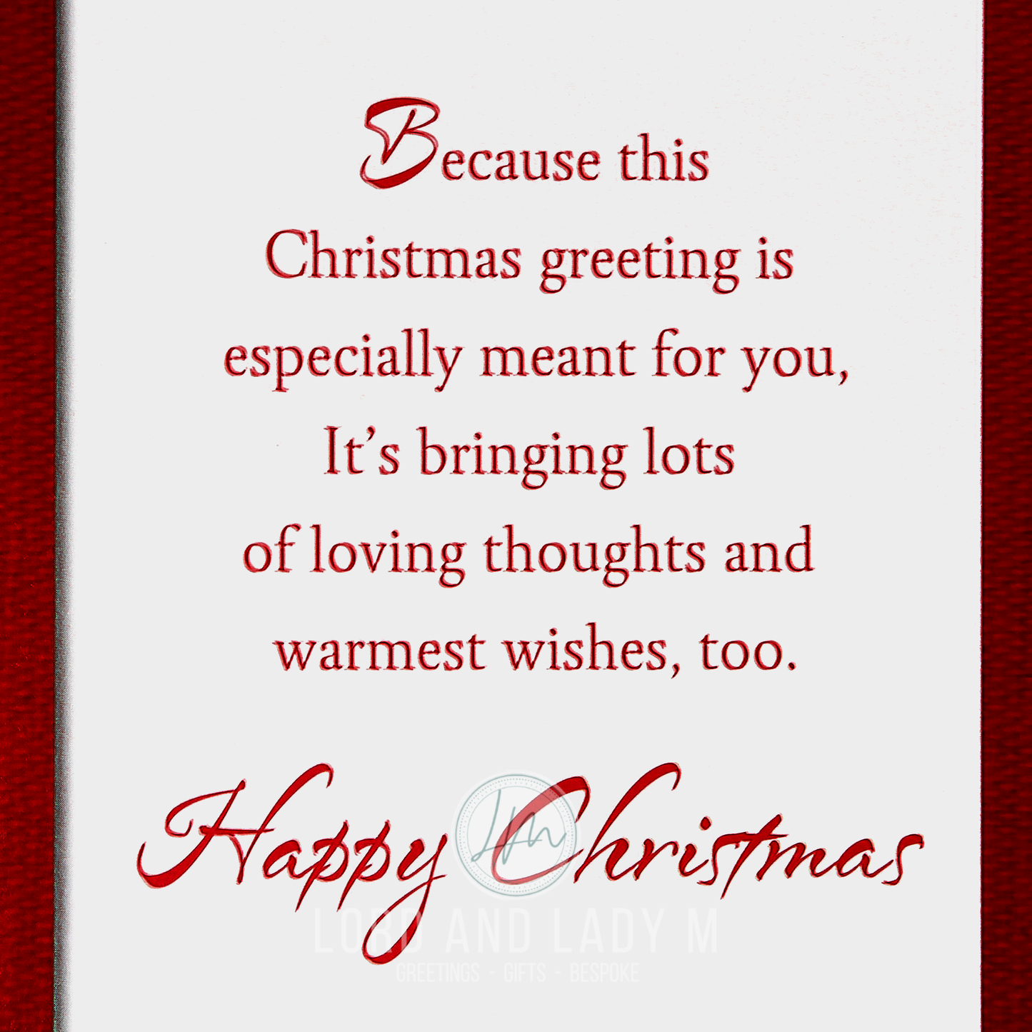 23cm - Christmas Wishes With Love, Son - E