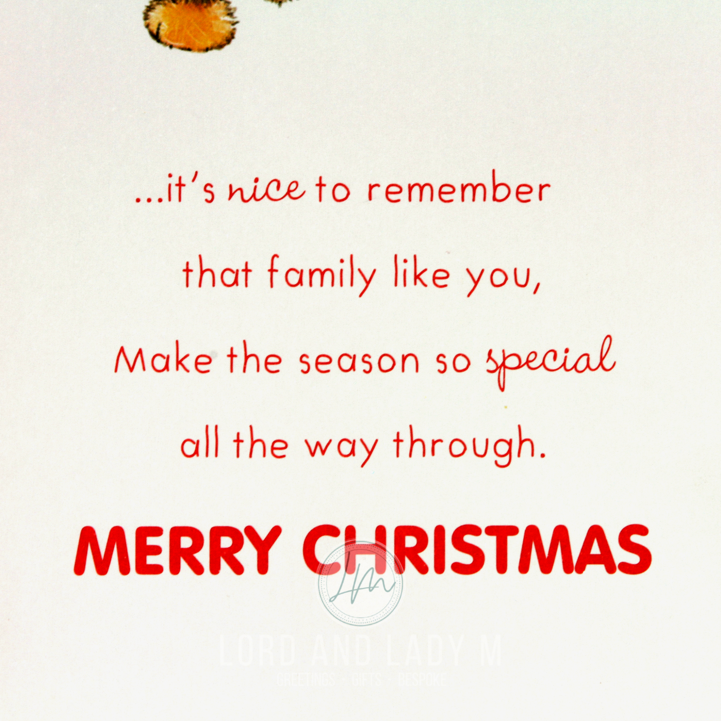 23cm - Merry Christmas To A Special Sister & - BGC