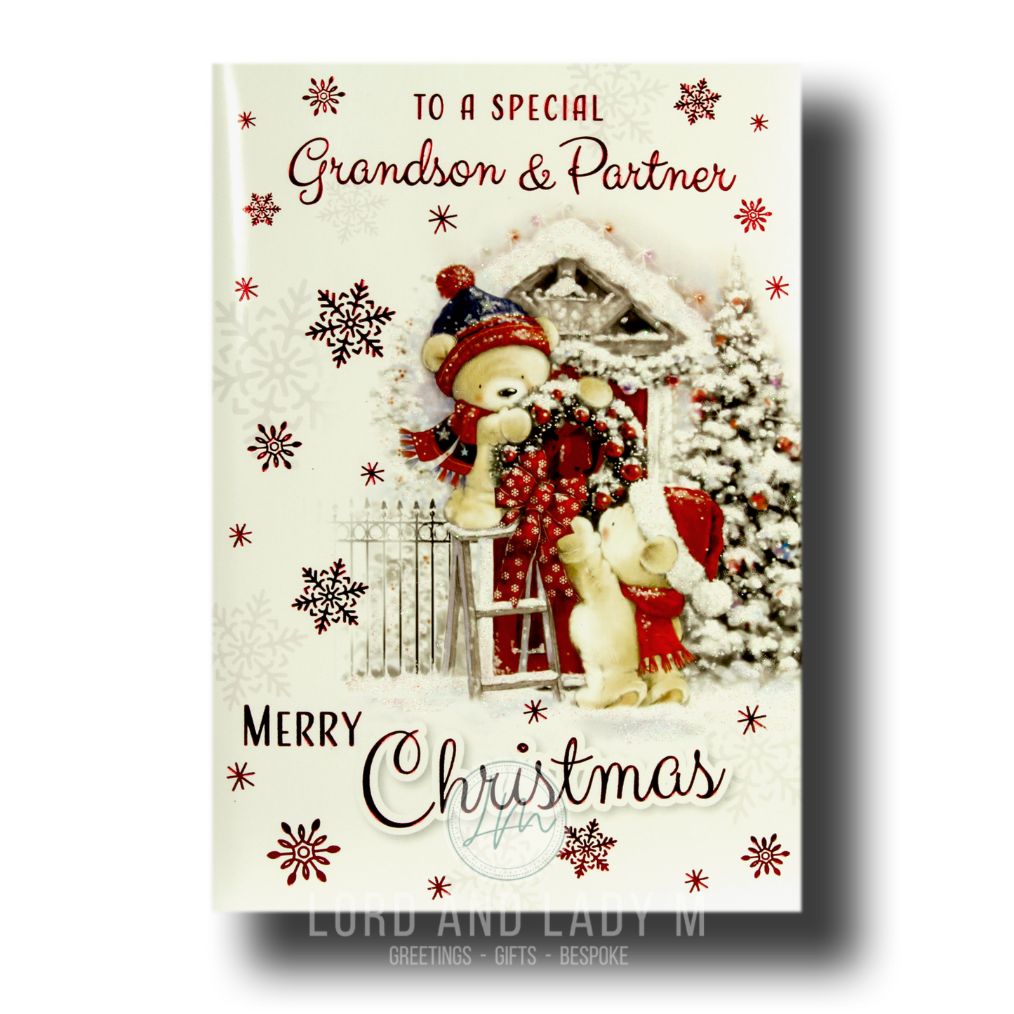 19cm - To A Special Grandson & Partner - Bears -BG