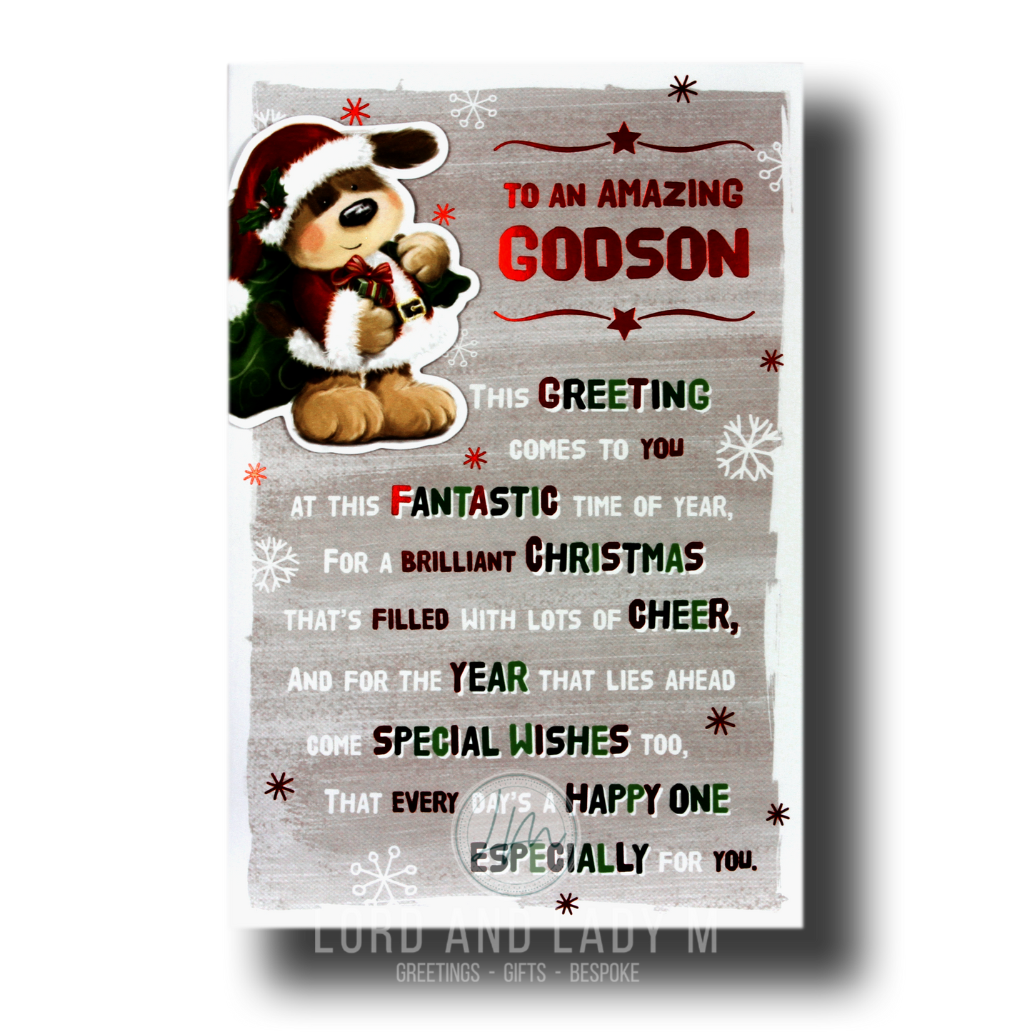 23cm - To An Amazing Godson This Greeting .. - BGC
