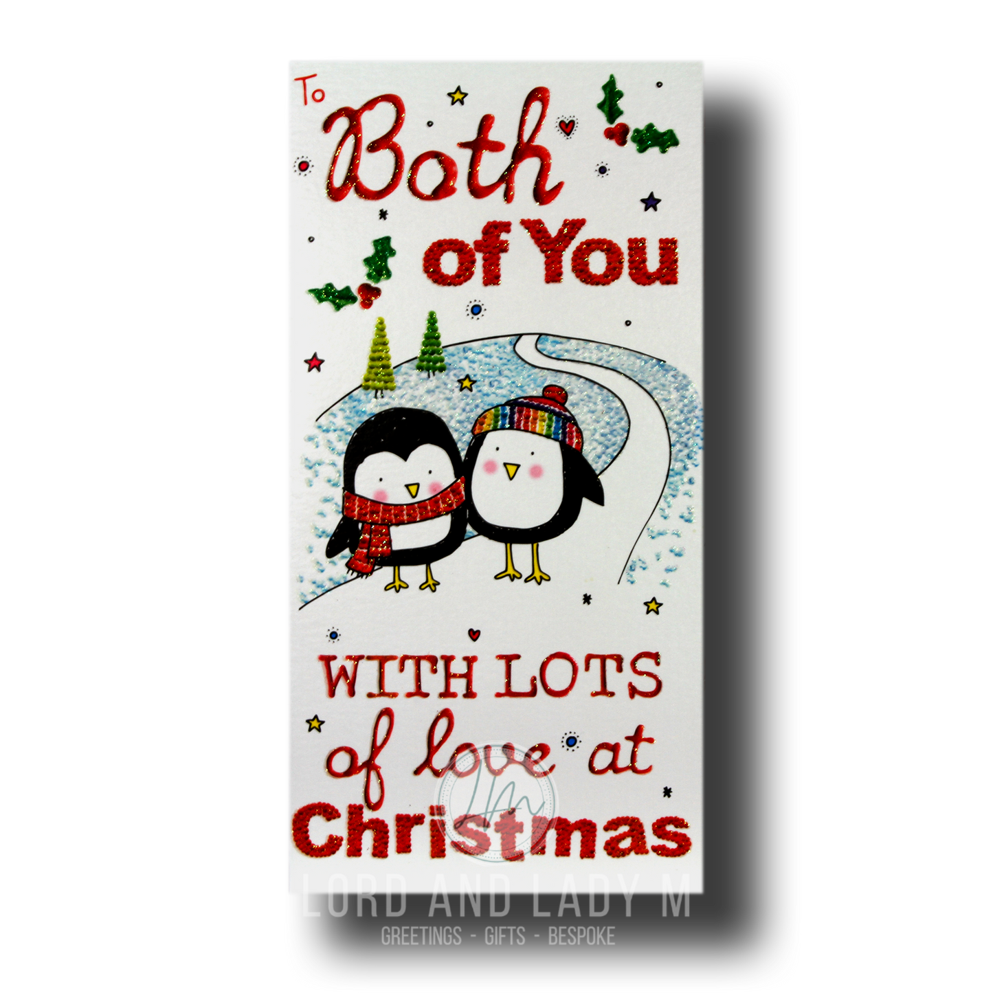23cm - To Both Of You With Lots Of - Penguins - OH