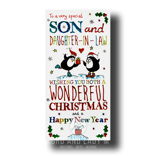 23cm - To A Very Special Son And ..- Penguins - OH