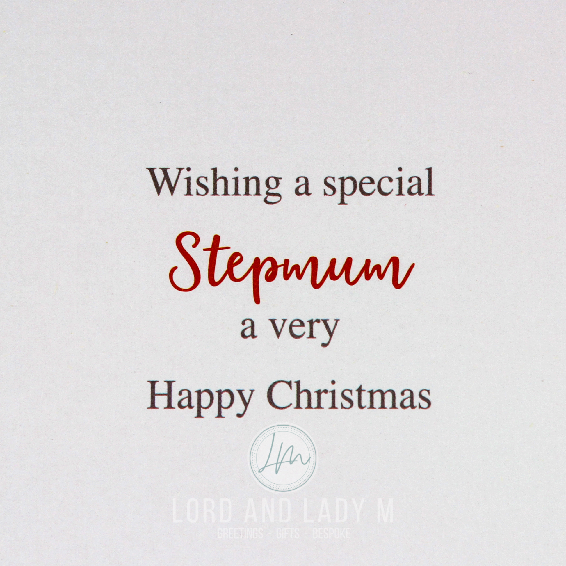 19cm - For A Brilliant Stepmum At Christmas - GH