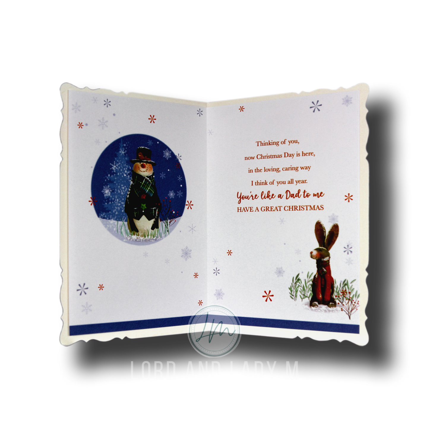 19cm - Happy Christmas You're Like A Dad To Me -GH