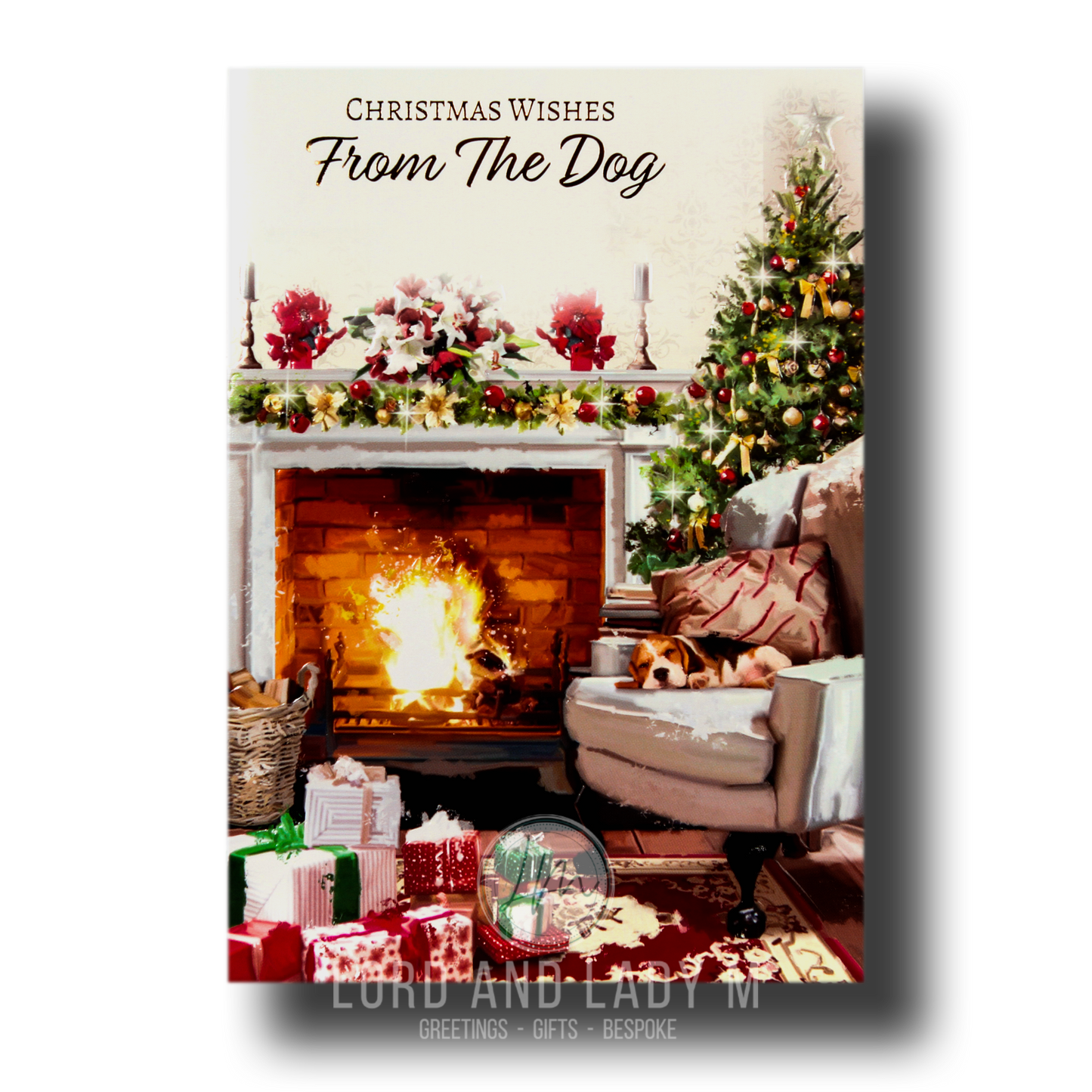 19cm - Christmas Wishes From .. - White Chair -BGC
