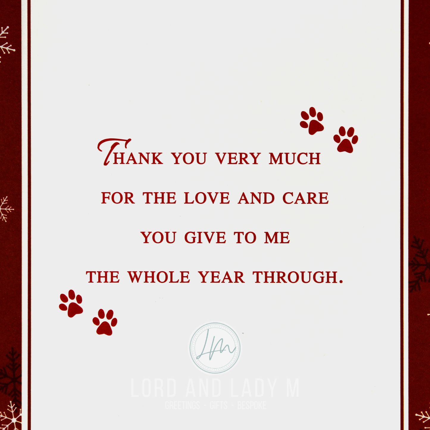 19cm - From The Cat At Christmas - Fire Tree - BGC