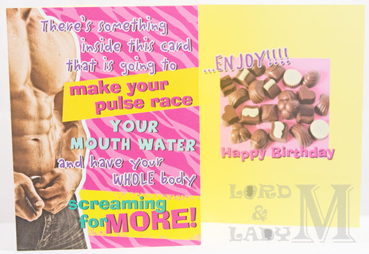 19cm - There's Something Inside This Card That Is .....